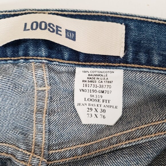 Vintage GAP Loose Fit Jeans - Classic Blue Denim (29x30) - Picture 12 of 16